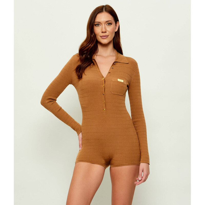 Elisabetta Franchi Overal | Slim Fit |s příměsí hedvábí