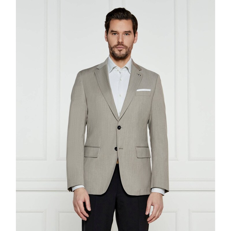 BOSS BLACK Vlněná sako H-Hutson-233 | Slim Fit | stretch