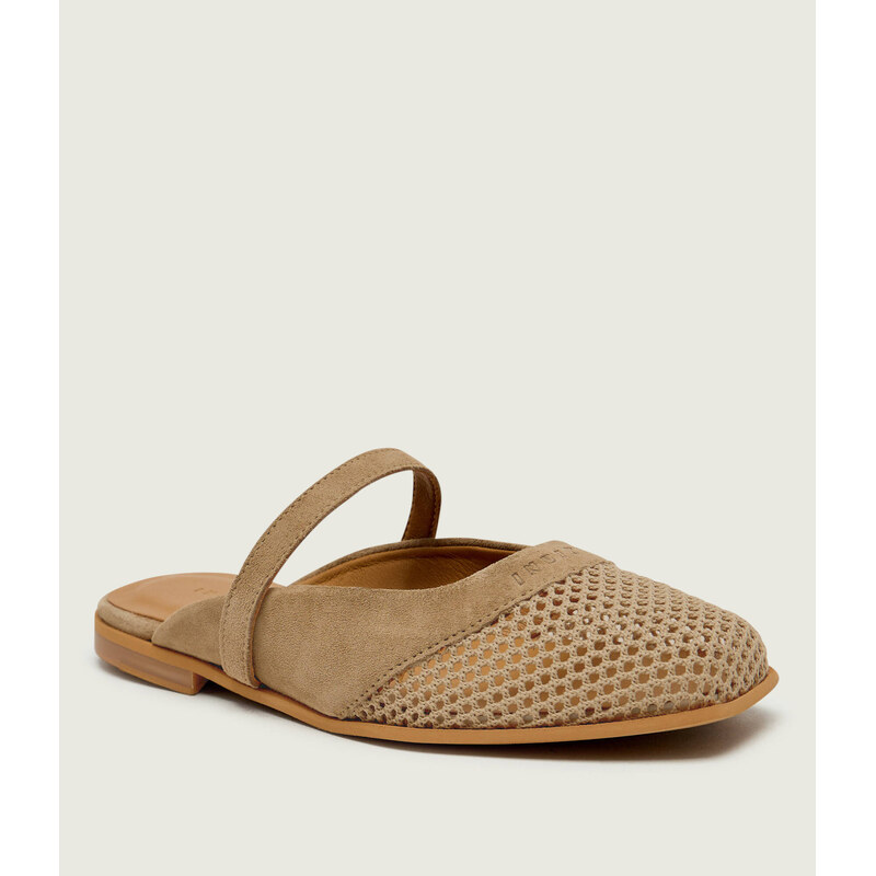 INUIKII Pantofle typu mules LAZY | semiš 114510190
