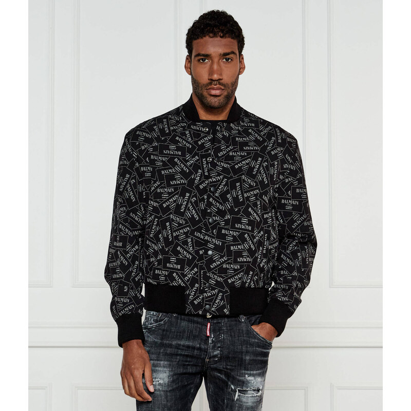 Černý pánský bomber Balmain Bunda v regular fit
