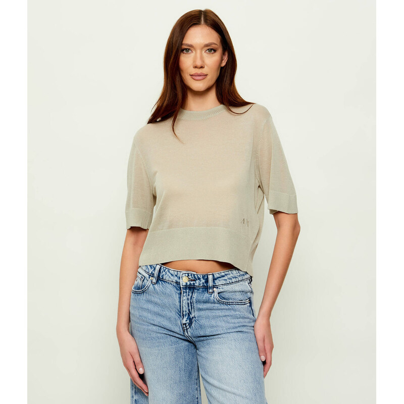 Armani Exchange Svetr | regular fit přidáním lnu
