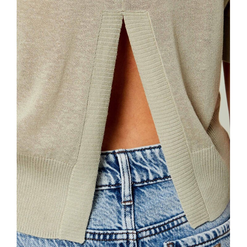 Armani Exchange Svetr | regular fit přidáním lnu