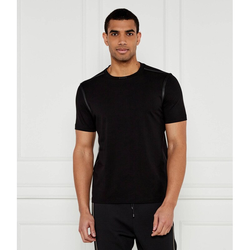 BOSS GREEN Tričko Tee Tape | Regular Fit | stretch