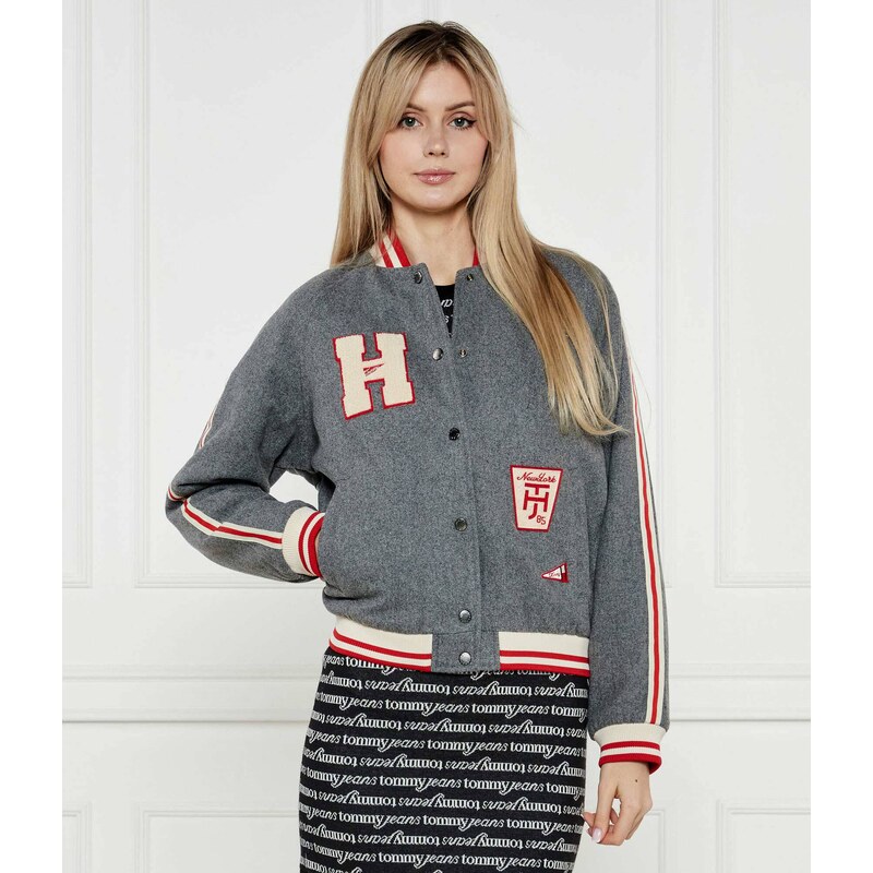 Tommy Jeans Vlněná bunda bomber | Regular Fit