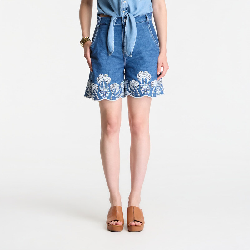 Šortky GUESS Pilar Short Coco Palm W29 115646538