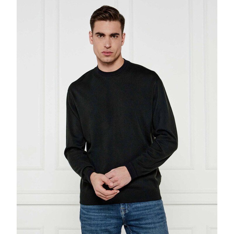 Armani Exchange Svetr | Regular Fit | s příměsí vlny