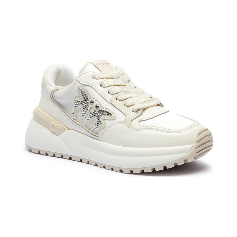 Pinko Kožené tenisky GEM 07 102953263