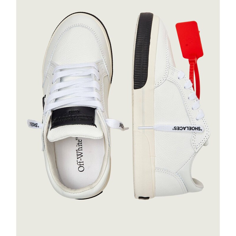 OFF-WHITE Kožené tenisky W-VULC LOW