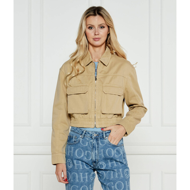 Hugo Blue Bunda Adana-1-D_B | Cropped Fit 102780210