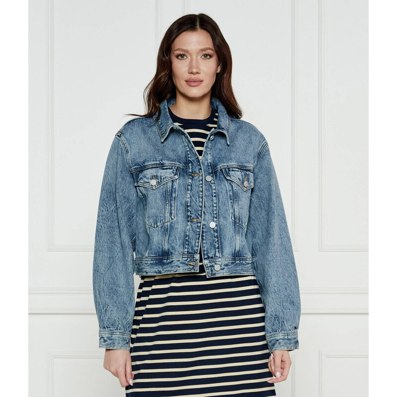 Tommy Hilfiger Džínová bunda | Cropped Fit