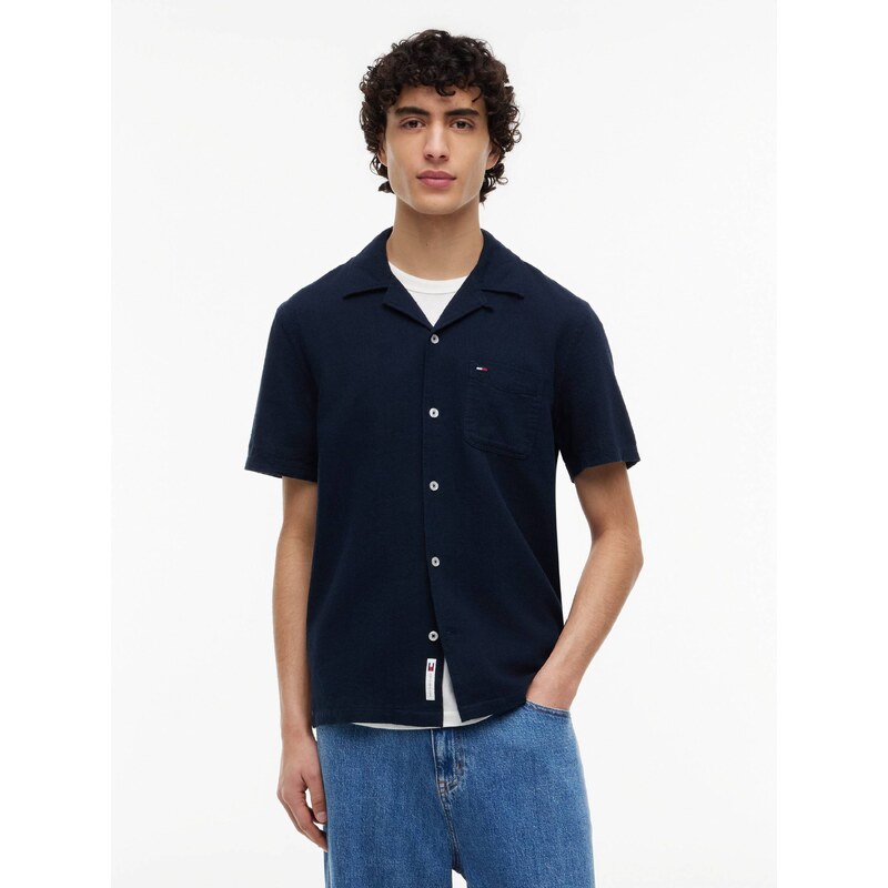 Tommy Jeans Lněná košile | regular fit