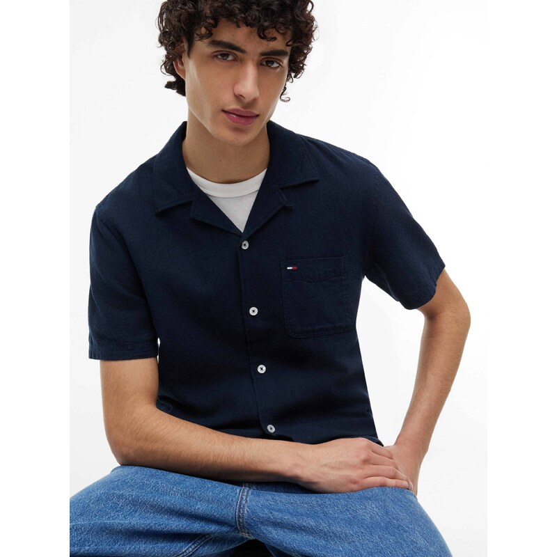 Tommy Jeans Lněná košile | regular fit