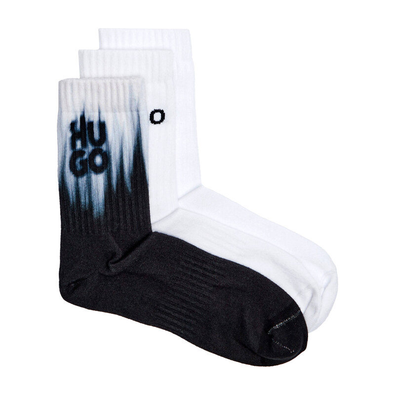Hugo Bodywear Ponožky 3-pack 3P QS RIB SMOKEY PES