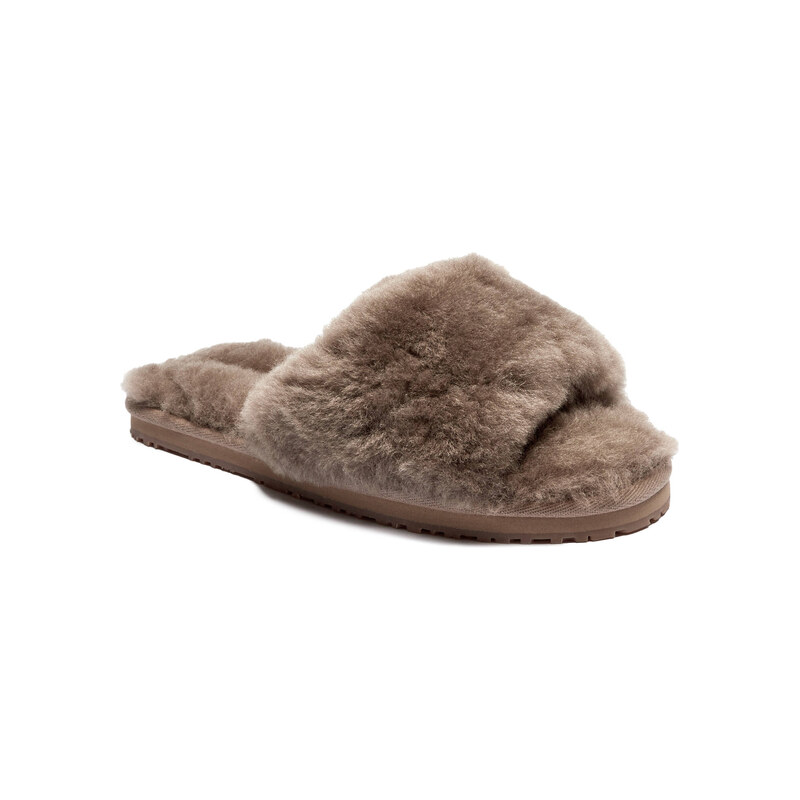 MOU Vlněné domácí obuv SHEEPSKIN FUR SLIDE SLIPPER 108249293