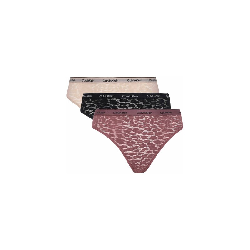 Calvin Klein Underwear Krajkové kalhotky brazilky 3-pack 102615386