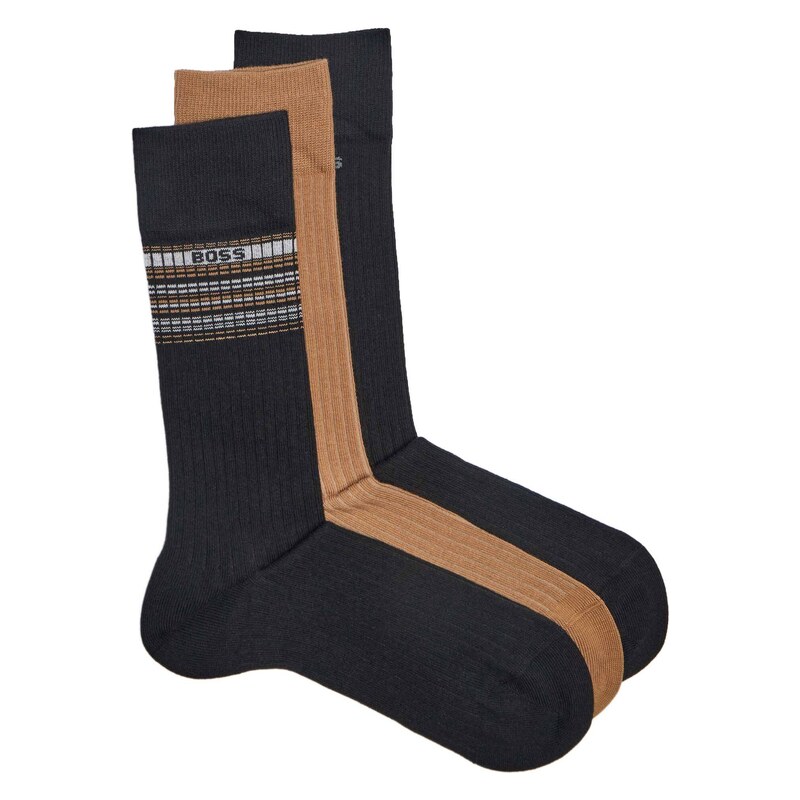 Boss Bodywear Ponožky 3-pack RS Rib Stripe CC 10267125 01