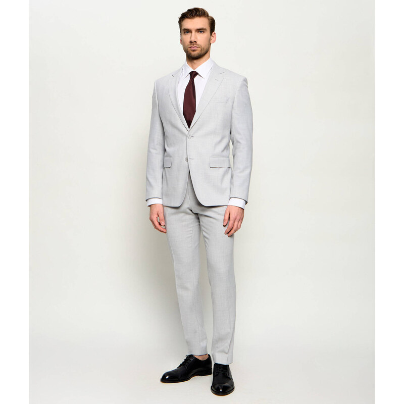BOSS BLACK Oblek H-Huge-2Pcs-253 | Slim Fit | s příměsí vlny