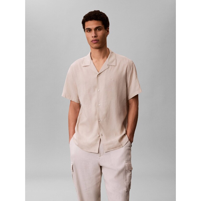 Calvin Klein Lněná košile | Classic fit