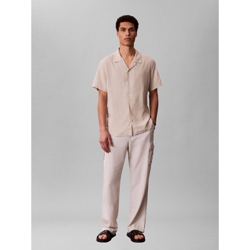 Calvin Klein Lněná košile | Classic fit