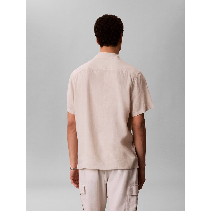 Calvin Klein Lněná košile | Classic fit