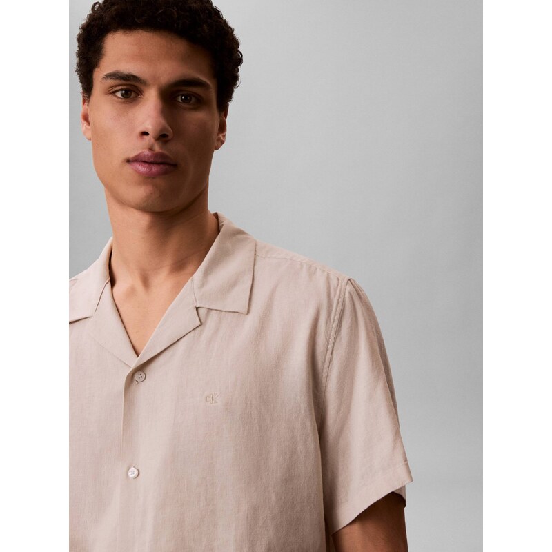 Calvin Klein Lněná košile | Classic fit
