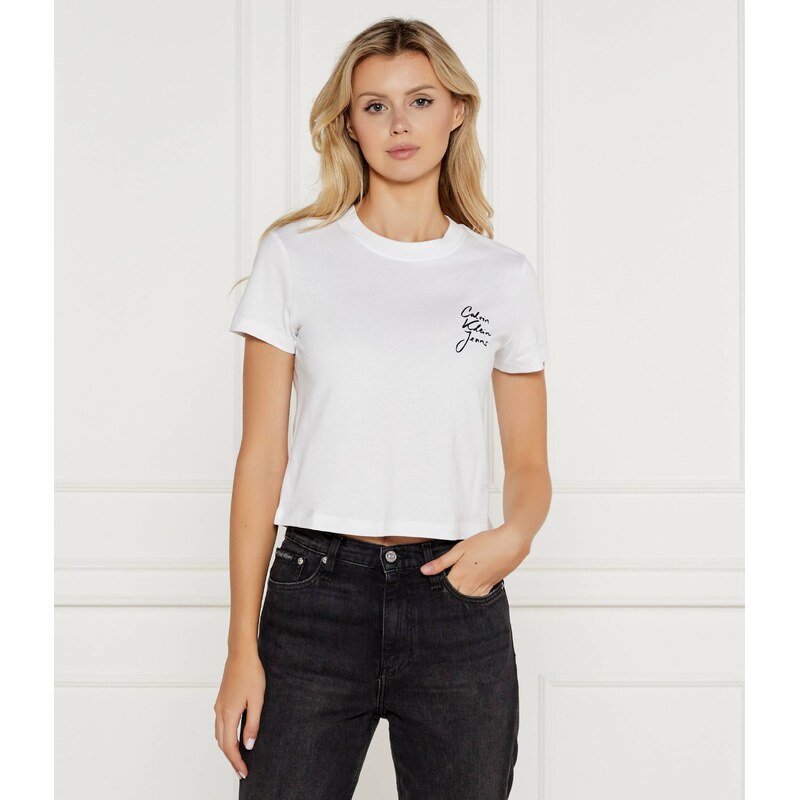 Calvin Klein Jeans Tričko | Cropped Fit