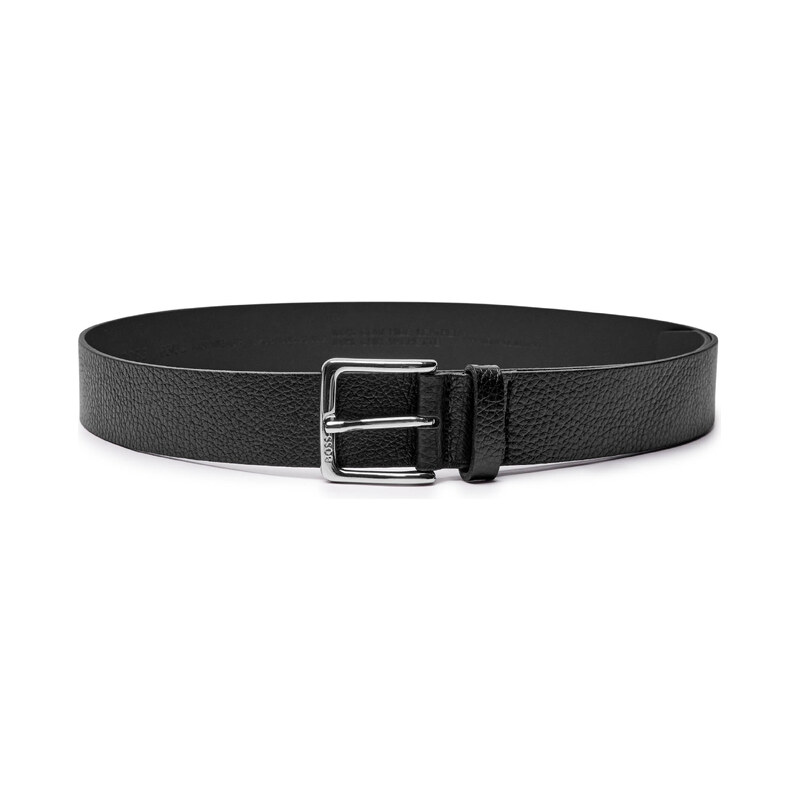 BOSS BLACK Kůžoný opasek Ronnie-Gr_Sz35