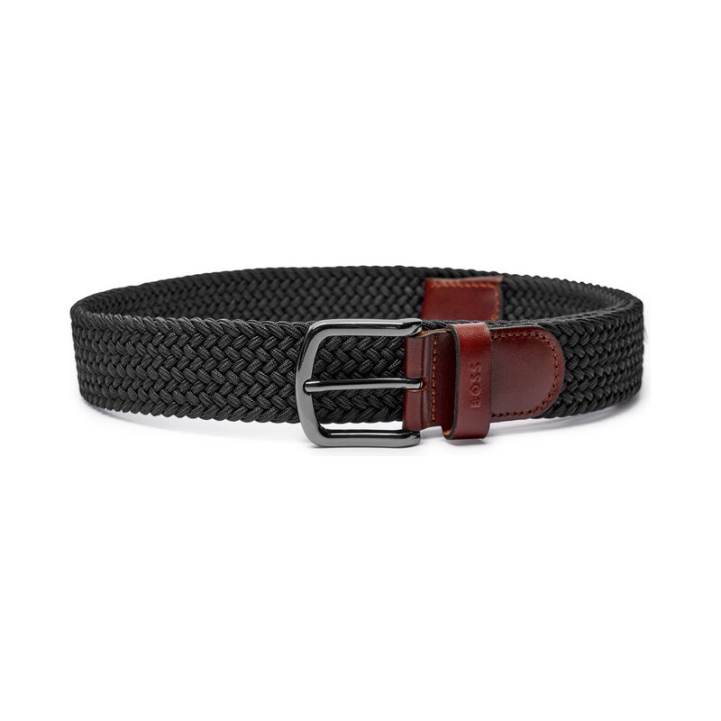 BOSS BLACK Opasek Sash-Wn-Tx_Sz35 s přídavkem kůže