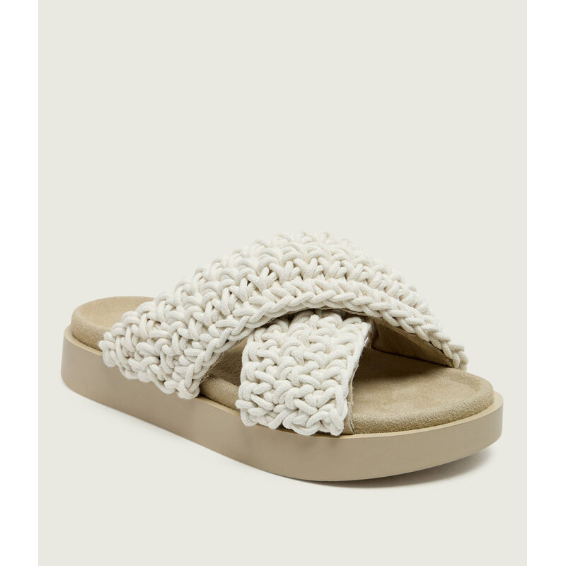 INUIKII Pantofle WOVEN | semiš 114443464