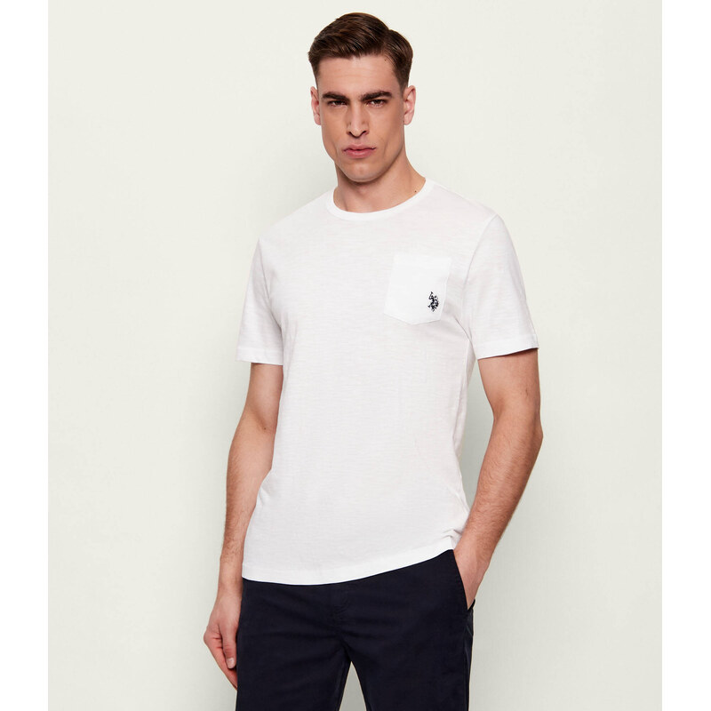US Polo ASSN Tričko Slub | Slim Fit