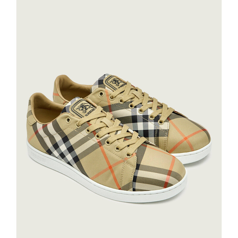 Burberry Tenisky Check Set s přídavkem kůže