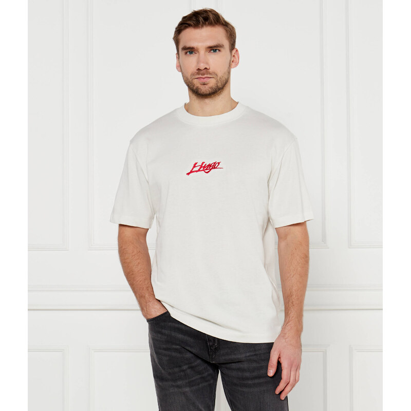 HUGO Tričko Dlogotee | Loose fit
