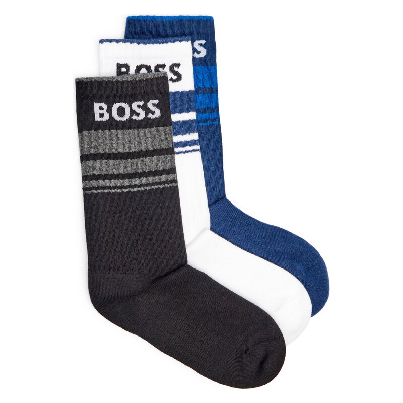 BOSS BLACK Ponožky 3-pack 3P QS Rib Stripe CC