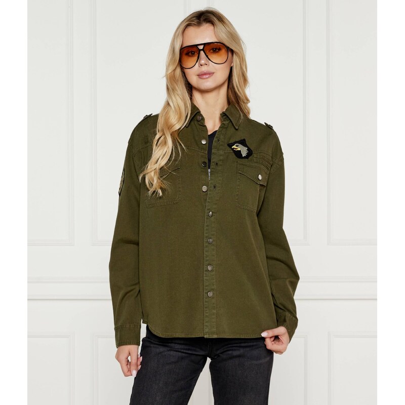 One Teaspoon Košile Aviator Eagle | Oversize fit