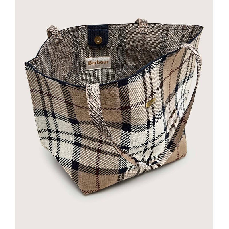 Barbour Kabelka shopper + váček Layla Tartan