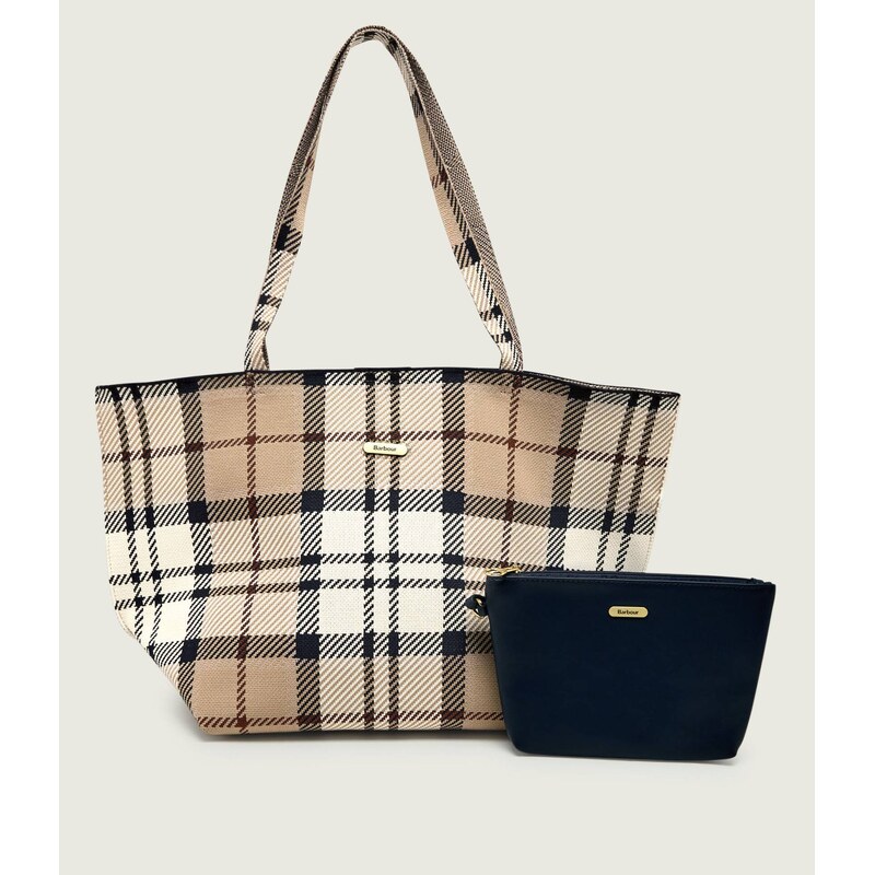 Barbour Kabelka shopper + váček Layla Tartan