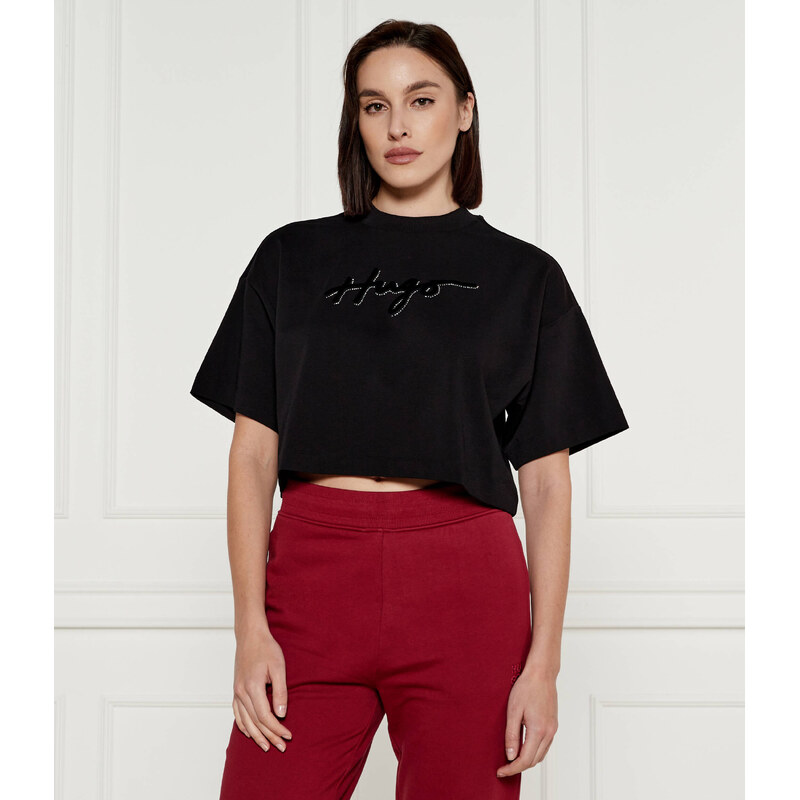 HUGO Tričko | Cropped Fit