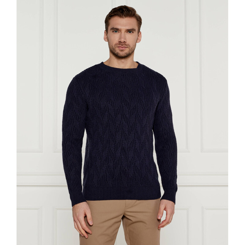 GUESS Svetr EVANDER | Regular Fit | s příměsí vlny