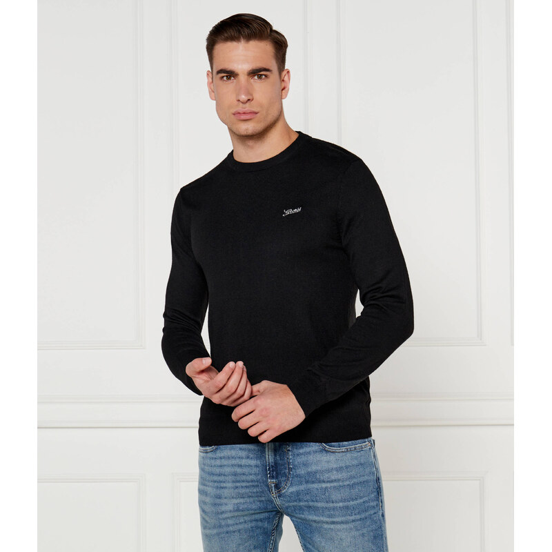 GUESS Svetr DANIEL | Regular Fit |s příměsí hedvábí