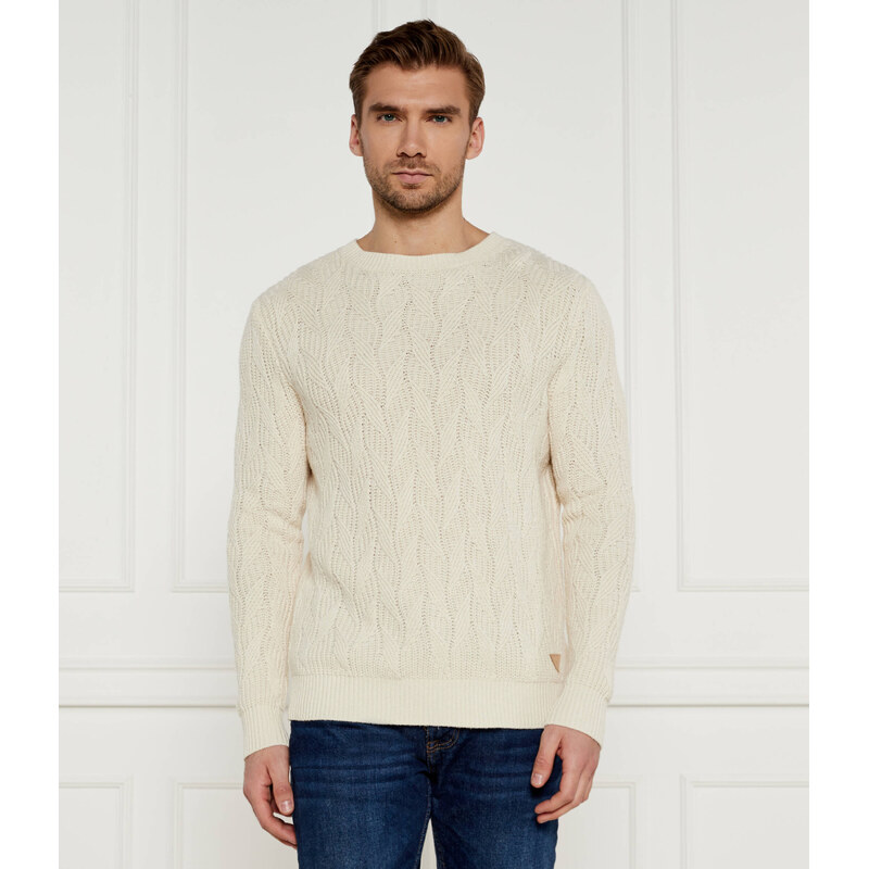 GUESS Svetr EVANDER | Regular Fit | s příměsí vlny