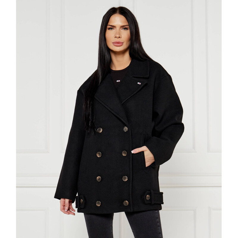 Tommy Jeans Kabát | s příměsí vlny