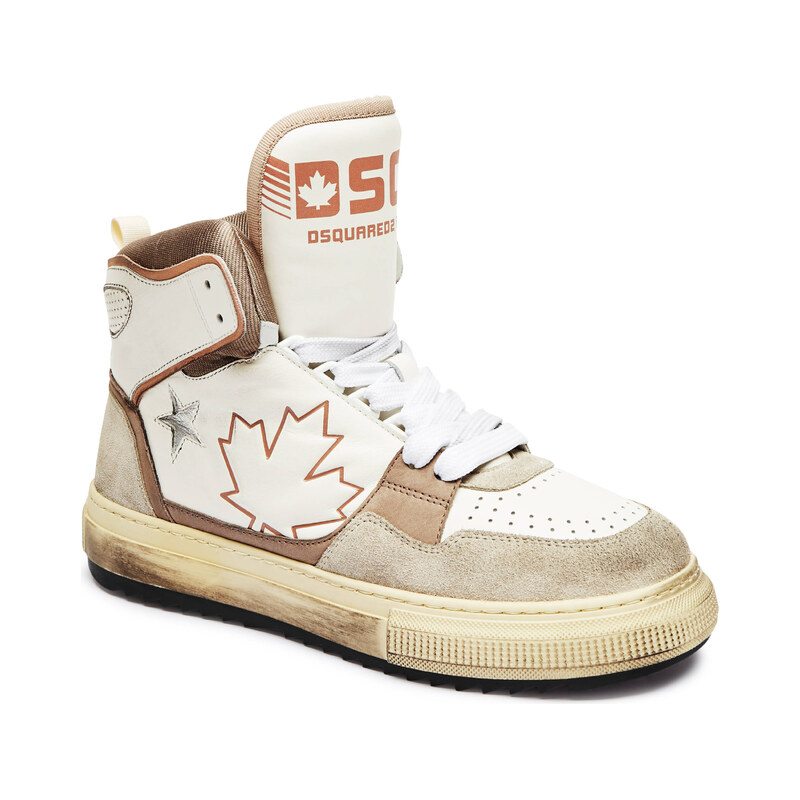 Dsquared2 Kožené tenisky Boogie