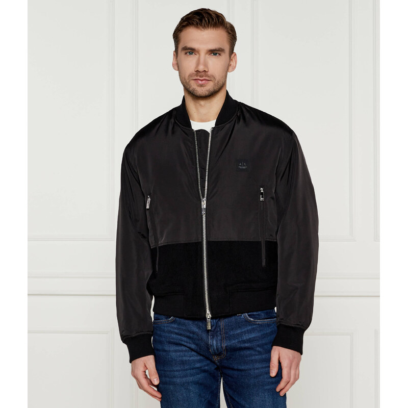 Armani Exchange Bunda bomber | Regular Fit | s příměsí vlny
