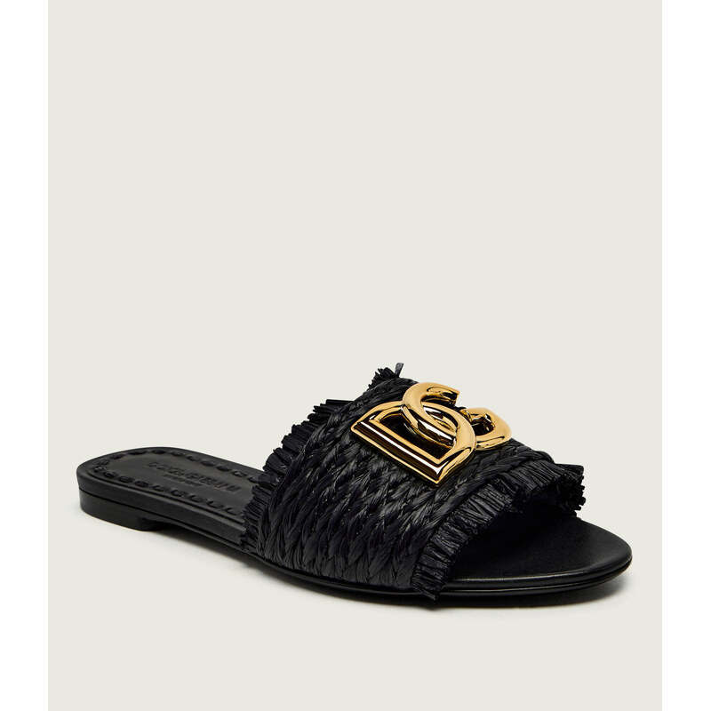Dolce & Gabbana Pantofle CIABATTA s přídavkem kůže 114431488