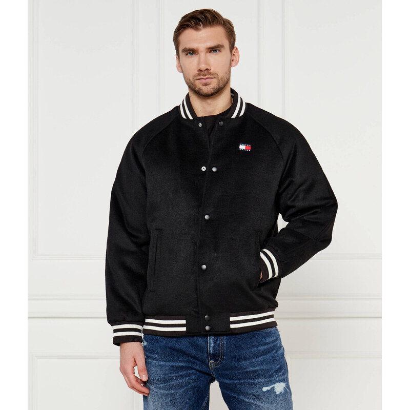 Tommy Jeans Bunda bomber | Regular Fit | s příměsí vlny