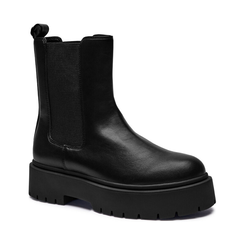 TWINSET Perka s přídavkem kůže
