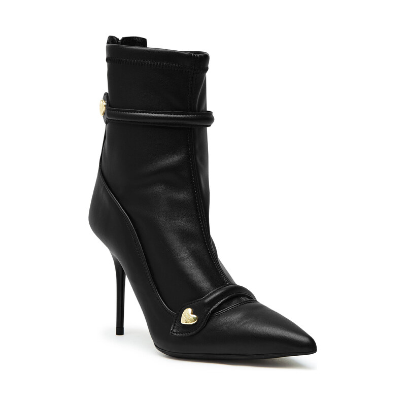 Love Moschino Kotníkové boty s přídavkem kůže 101153162
