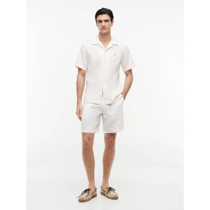 Tommy Hilfiger Lněné šortky chino DOVER | regular fit