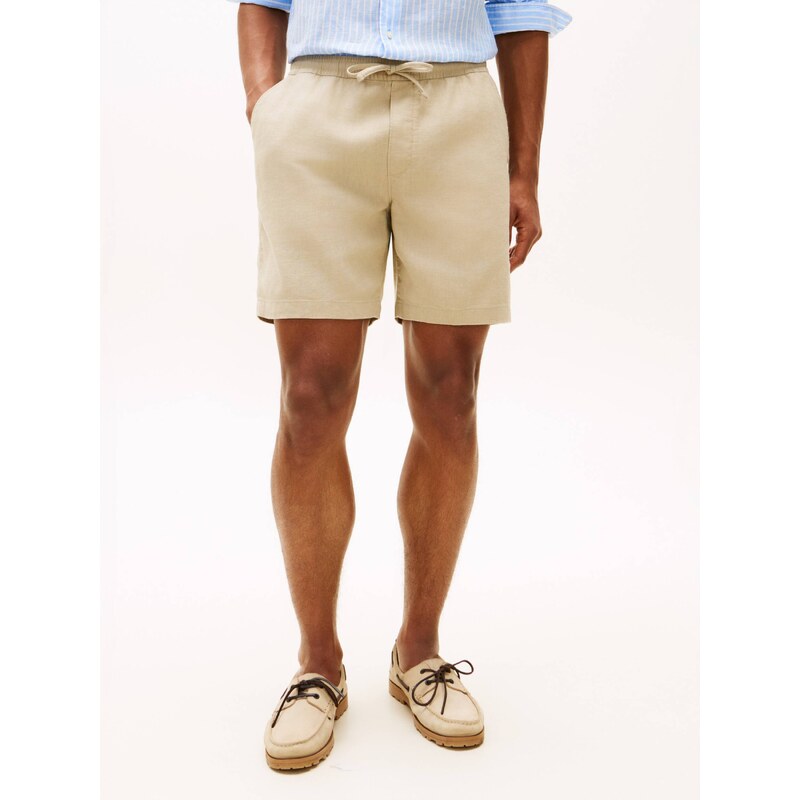 Tommy Hilfiger Lněné šortky chino DOVER | regular fit