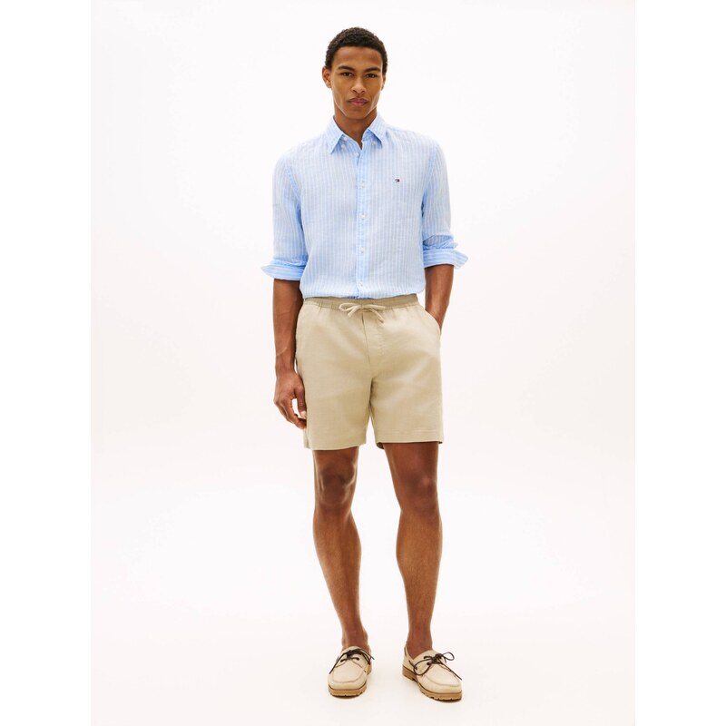 Tommy Hilfiger Lněné šortky chino DOVER | regular fit